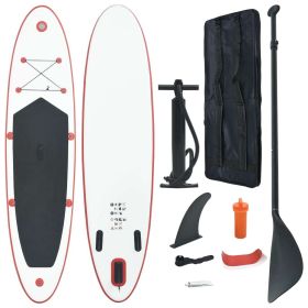 Inflatable Stand Up Paddleboard Set Red and White