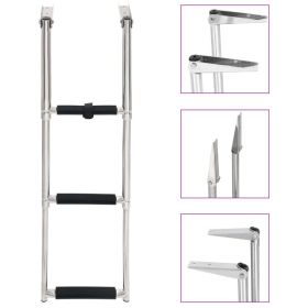 Folding Boarding Ladder 3-step Stainless Steel