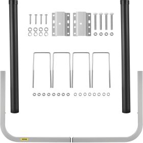 VEVOR Boat Trailer Guide-ons, 40", 2PCS Rustproof Galvanized Steel Trailer Guide ons, Trailer Guides with Black PVC Pipes, Mounting Parts Included