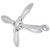 Folding Anchor Silver 8.8 lb Malleable Iron