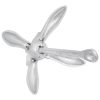 Folding Anchor Silver 5.5 lb Malleable Iron