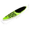 Inflatable Stand Up Paddleboard Set 144.1"x29.9"x5.9" Green