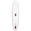 Inflatable Stand Up Paddleboard with Sail Set Red and White