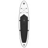 Inflatable Stand Up Paddleboard with Sail Set Black and White