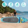 Free Shipping Dropshipping US Warehouse  SUPFW27A Stand Up Paddle Board 335*84*15cm Inflatable Paddleboard Soft Top Surfboard with ISUP Sup Board Surf