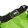 Dry Bag with Zipper Green 5.3 gal PVC