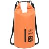 Dry Bag with Zipper Orange 7.9 gal PVC