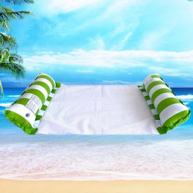 Inflatable Float Hammock; Water Lounges Accessories For Swimming Pool Beach Summer (Color: Green)