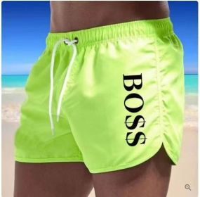 New Boss Casual Fashion Men's Beach Shorts Swim Shorts (size: L)