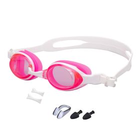 Kids Swim Goggles, Anti-Fog Anti-UV Youth Swim Glasses (Color: pink)