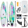 inflatable paddle board 10'6 including sup paddle, paddleboard backpack, pump, leash