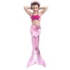 3PCS Kids Girls Swimsuit Bathing Suits Bikini Fish Tail Set