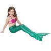 3PCS Kids Girls Swimsuit Bathing Suits Bikini Fish Tail Set